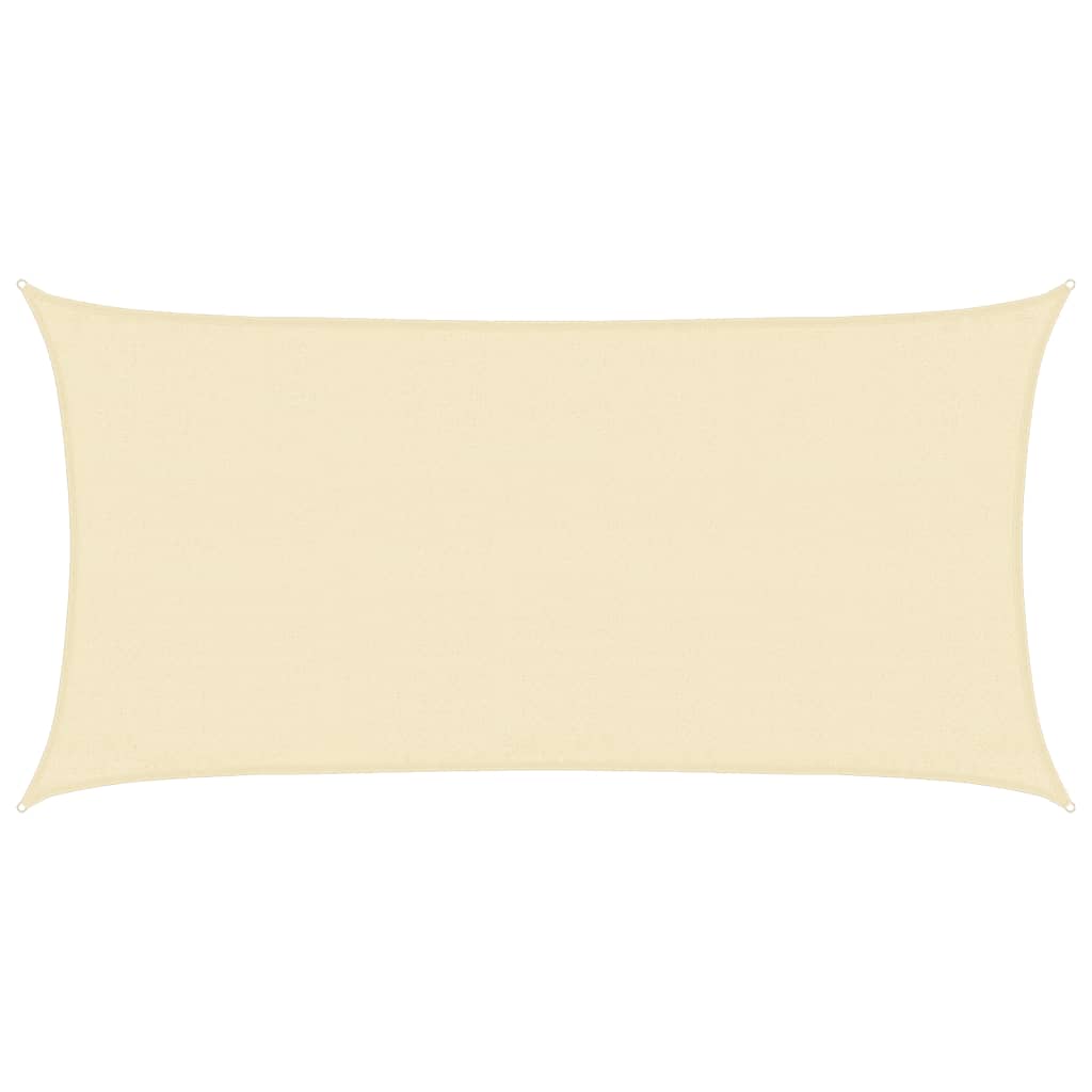 Sonnensegel 160 g/m² Creme 3x6 m HDPE