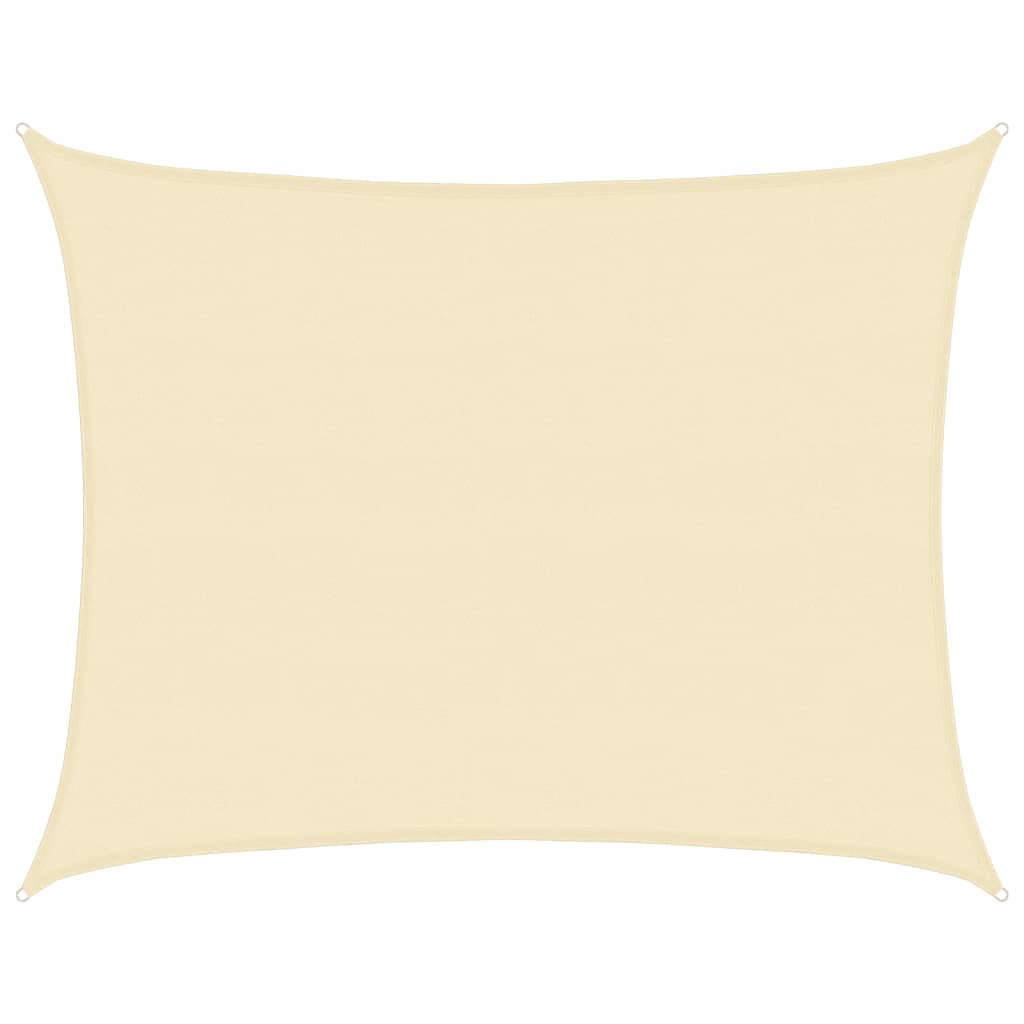 Sonnensegel 160 g/m² Creme 6x8 m HDPE
