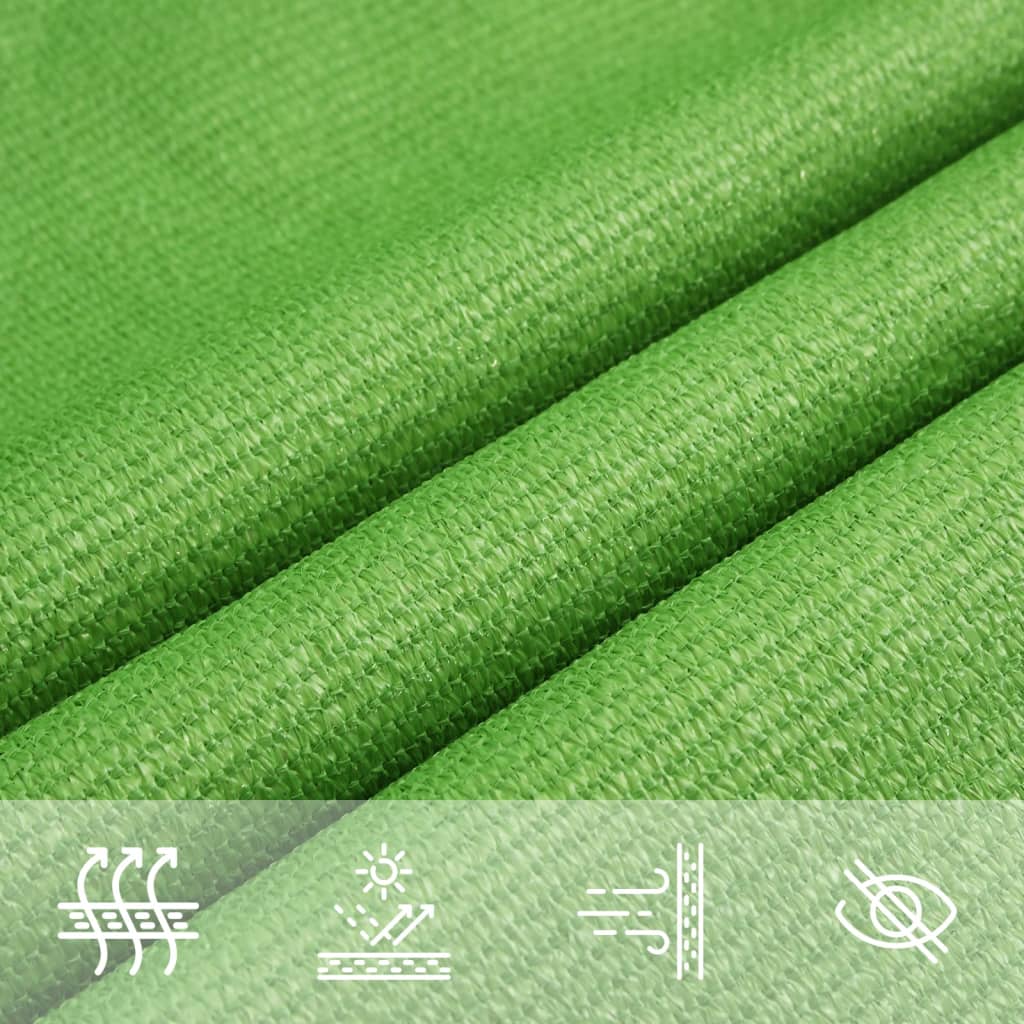 Sonnensegel 160 g/m² Hellgrün 6x6 m HDPE