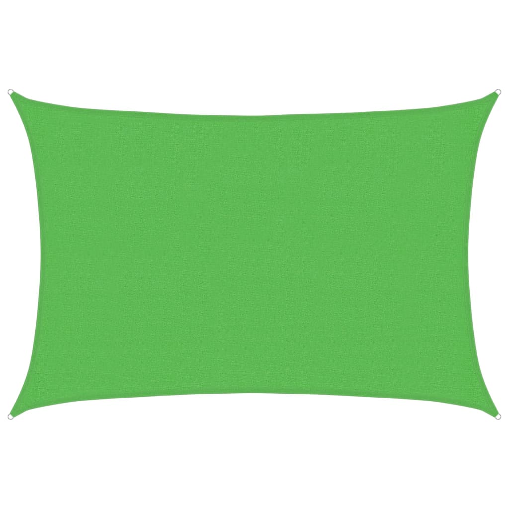 Sonnensegel 160 g/m² Hellgrün 2,5x3,5 m HDPE