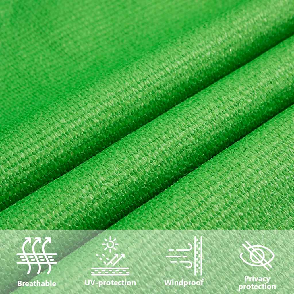Sonnensegel 160 g/m² Hellgrün 2,5x3,5 m HDPE