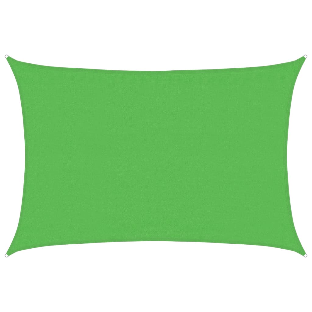 Sonnensegel 160 g/m² Hellgrün 3,5x5 m HDPE