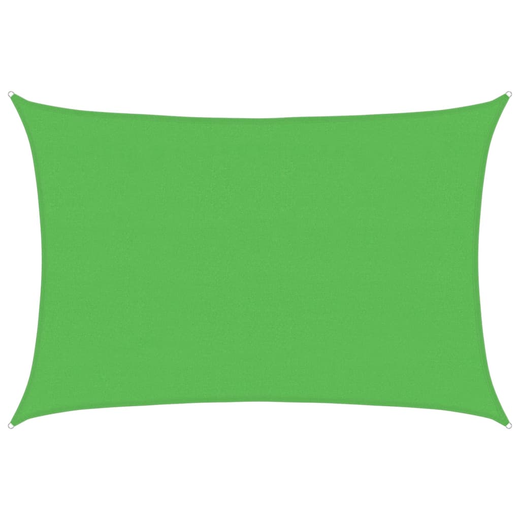 Sonnensegel 160 g/m² Hellgrün 4x6 m HDPE