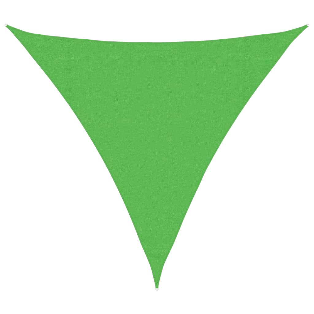 Sonnensegel 160 g/m² Hellgrün 3,6x3,6x3,6 m HDPE