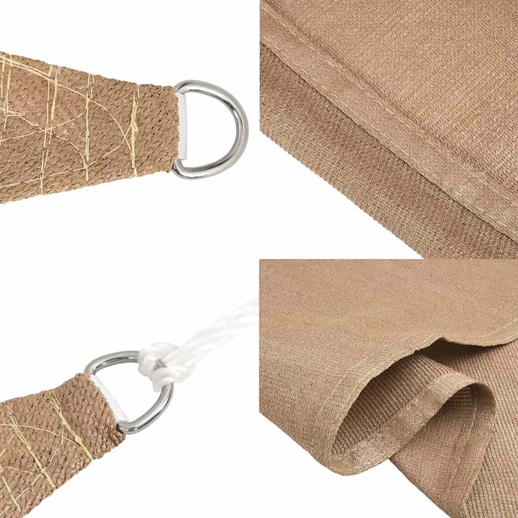 Sonnensegel 160 g/m² Taupe 2,5x5 m HDPE