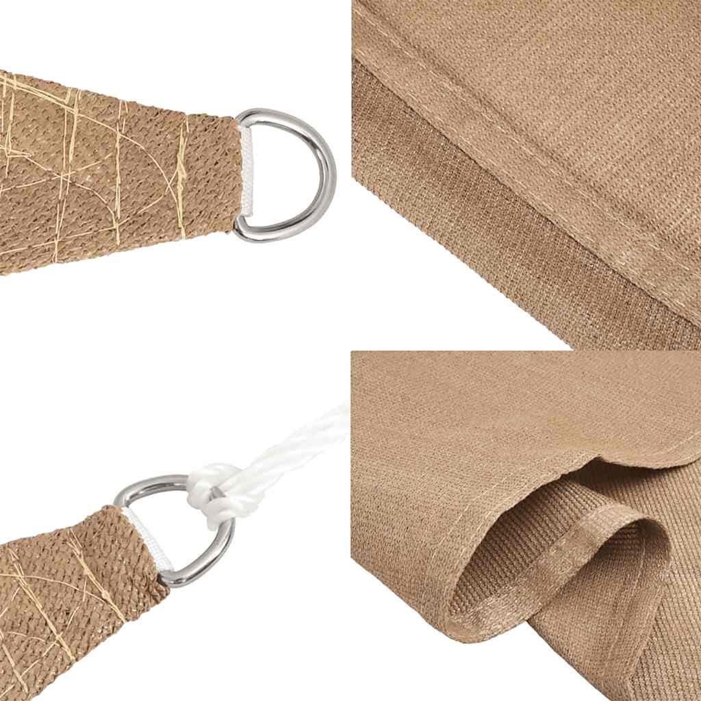 Sonnensegel 160 g/m² Taupe 3,5x5 m HDPE