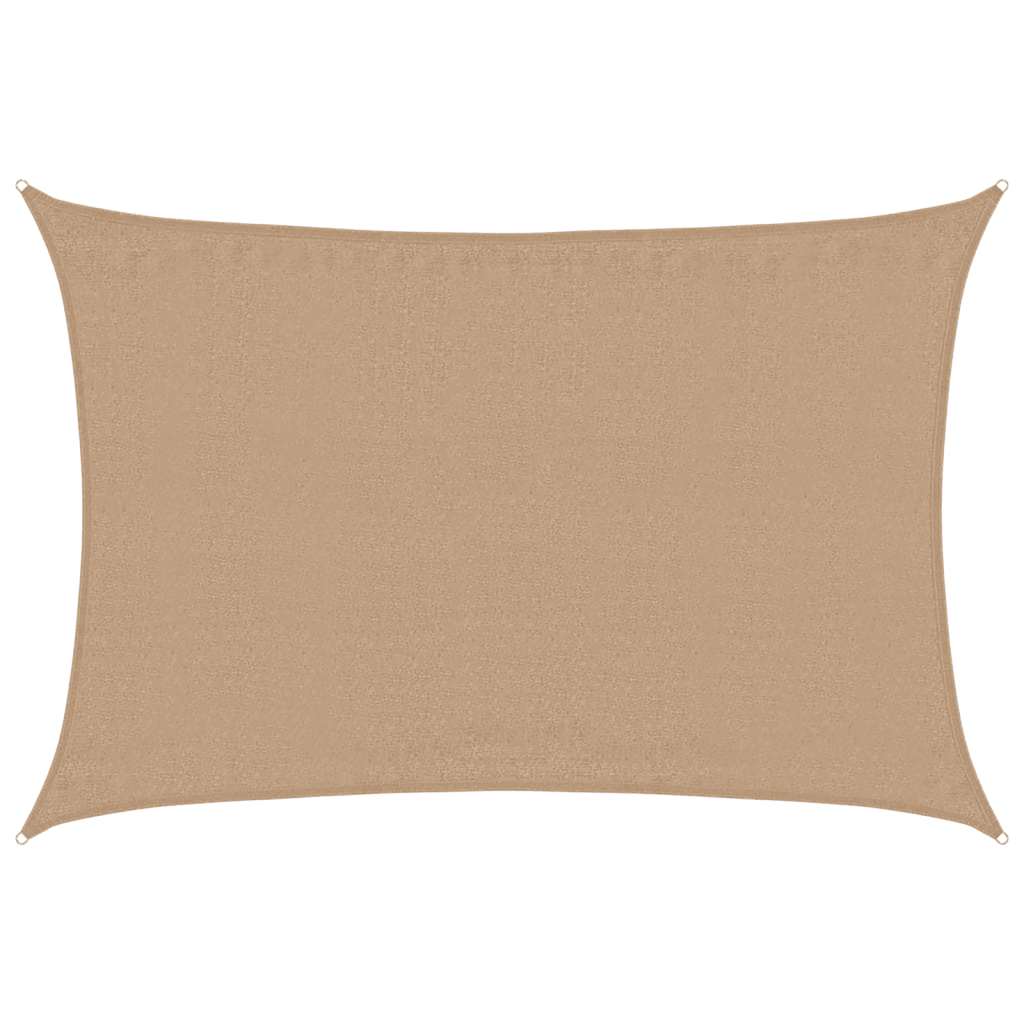 Sonnensegel 160 g/m² Taupe 4x5 m HDPE