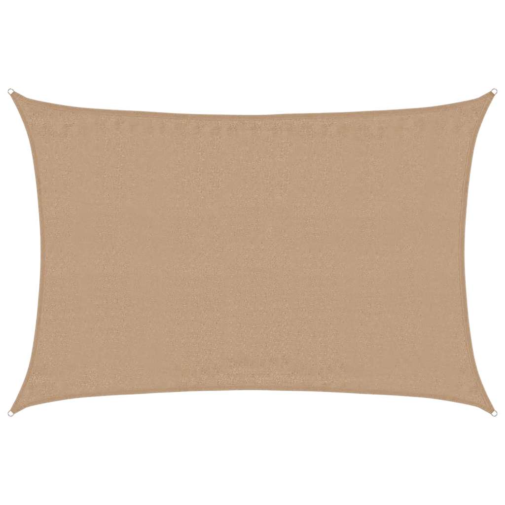 Sonnensegel 160 g/m² Taupe 4x6 m HDPE