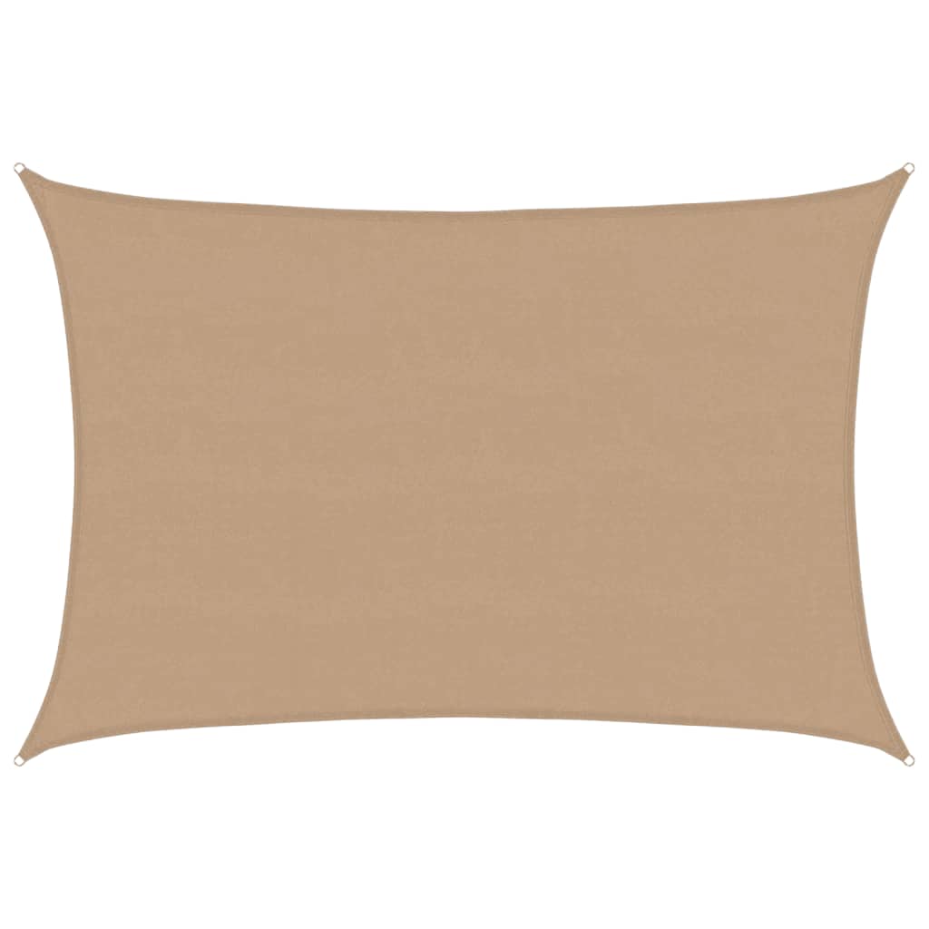 Sonnensegel 160 g/m² Taupe 5x7 m HDPE
