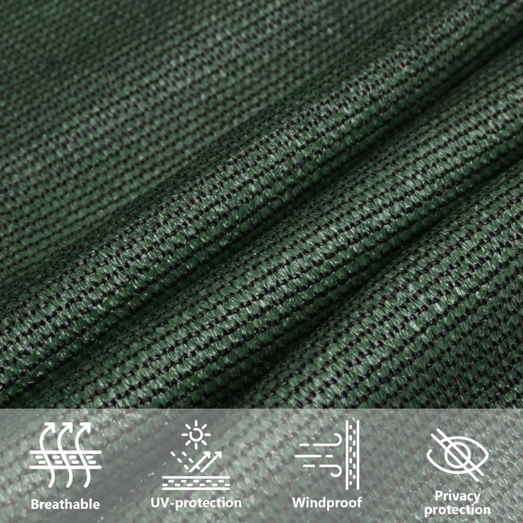 Sonnensegel 160 g/m² Dunkelgrün 2,5x5 m HDPE