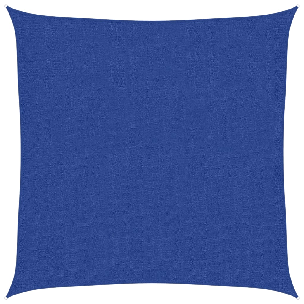 Sonnensegel 160 g/m² Quadratisch Blau 3,6x3,6 m HDPE