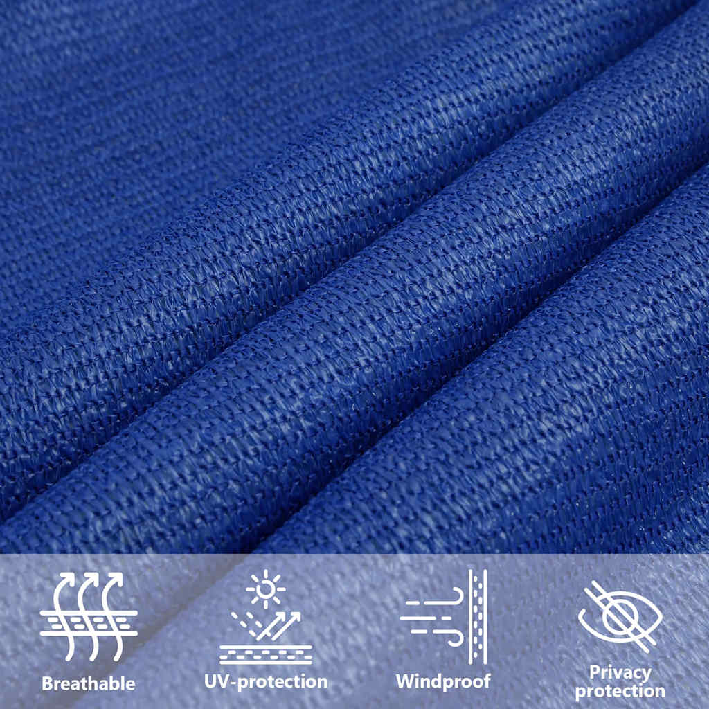 Sonnensegel 160 g/m² Blau 2x2,5 m HDPE