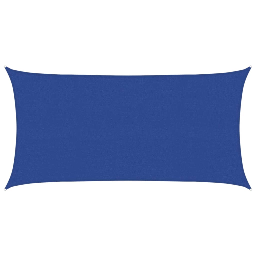 Sonnensegel 160 g/m² Blau 2x4 m HDPE