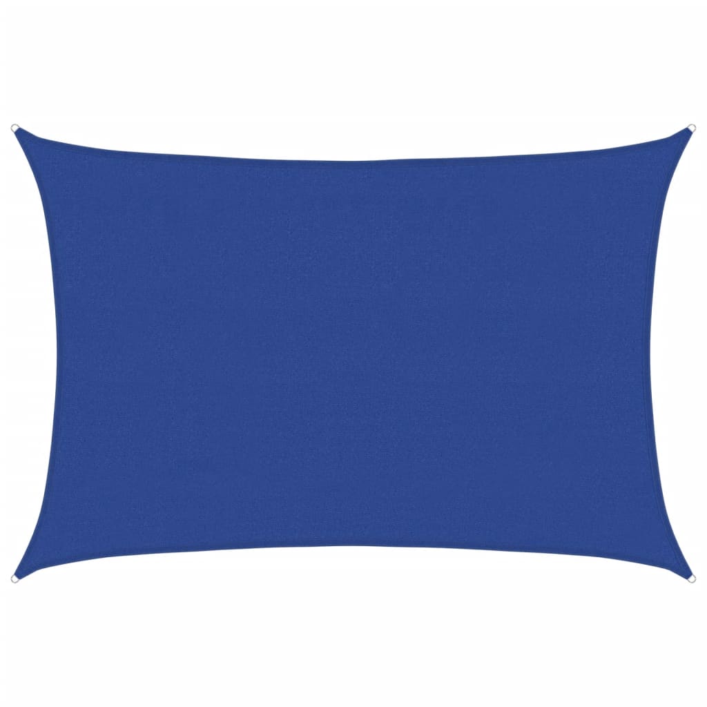Sonnensegel 160 g/m² Rechteckig Blau 4x5 m HDPE