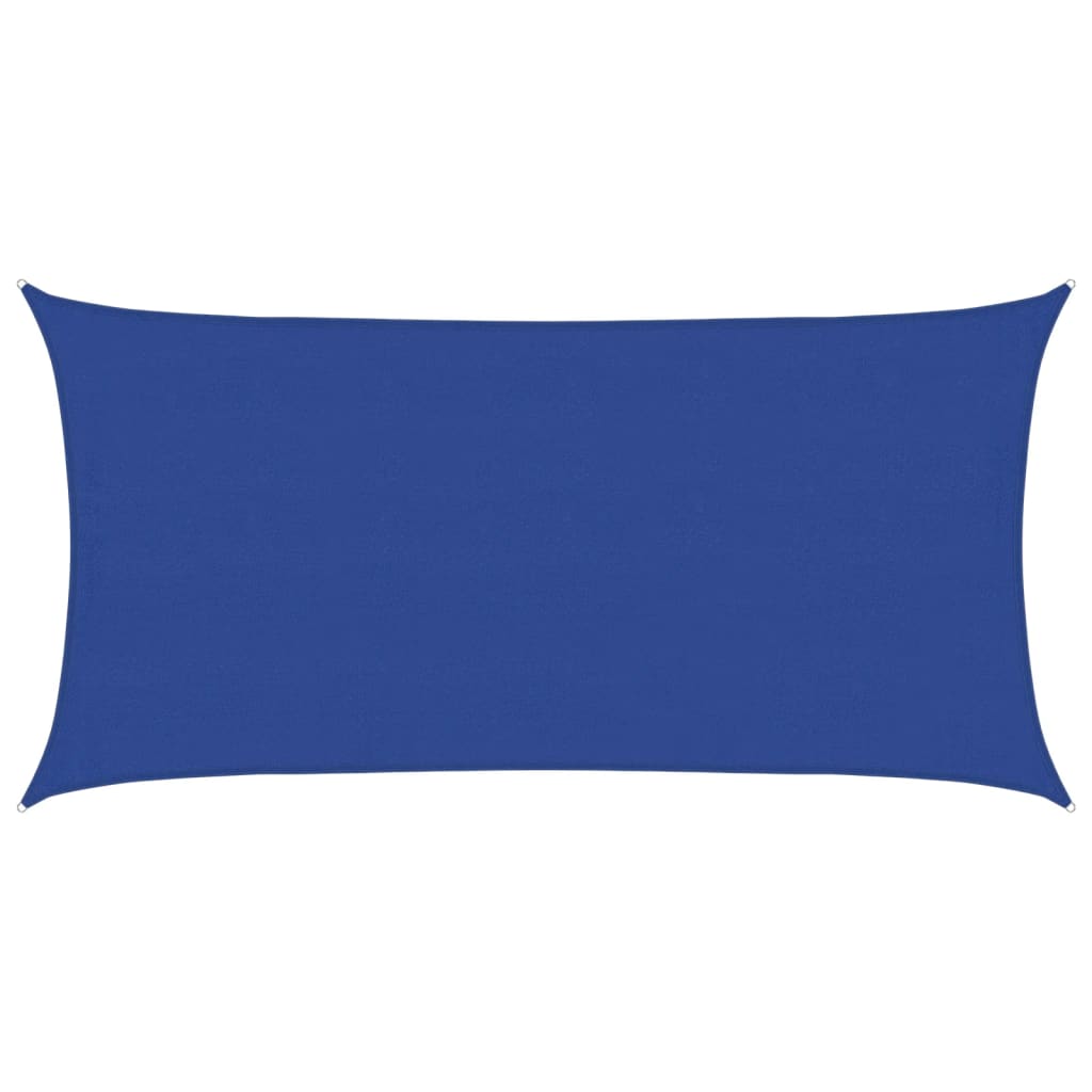 Sonnensegel 160 g/m² Rechteckig Blau 4x7 m HDPE