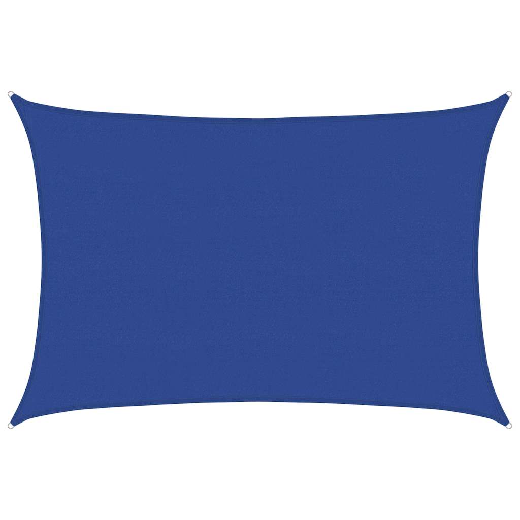 Sonnensegel 160 g/m² Rechteckig Blau 5x7 m HDPE