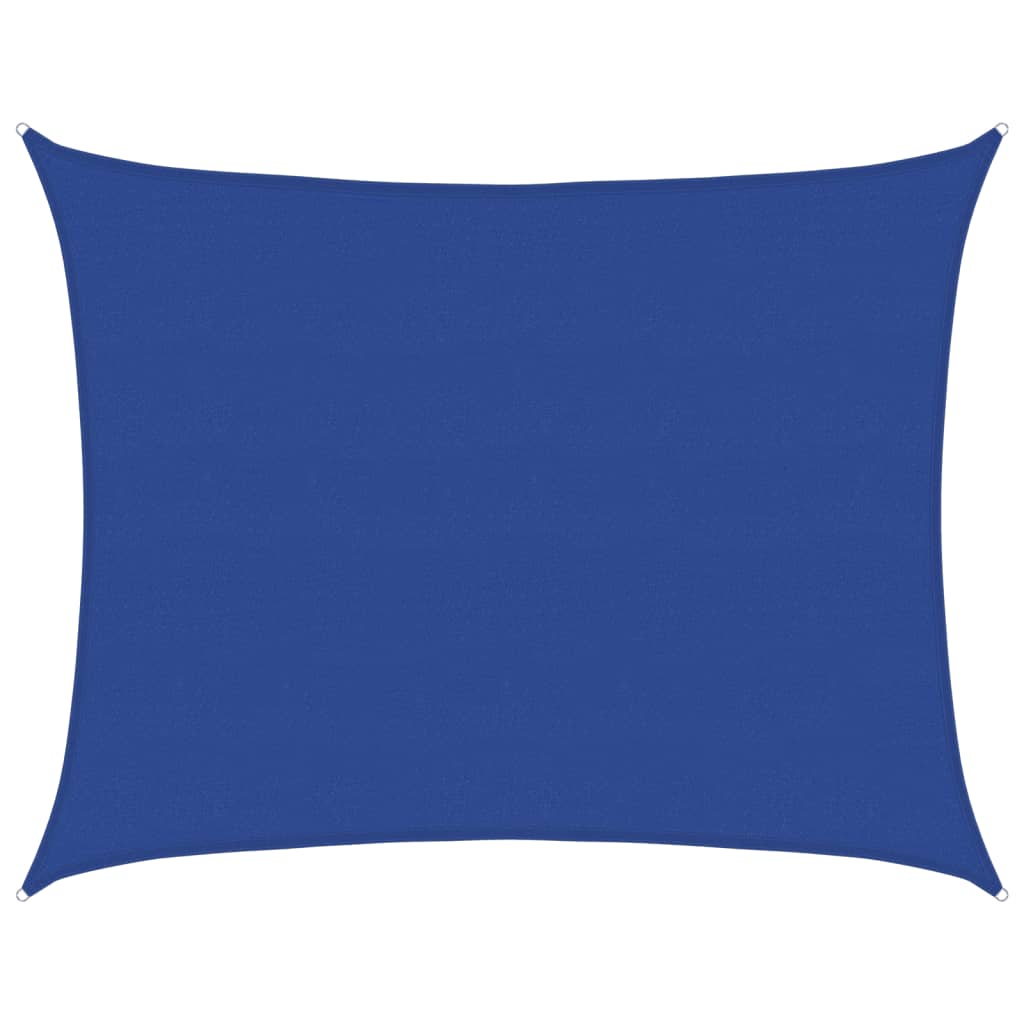 Sonnensegel 160 g/m² Rechteckig Blau 6x7 m HDPE