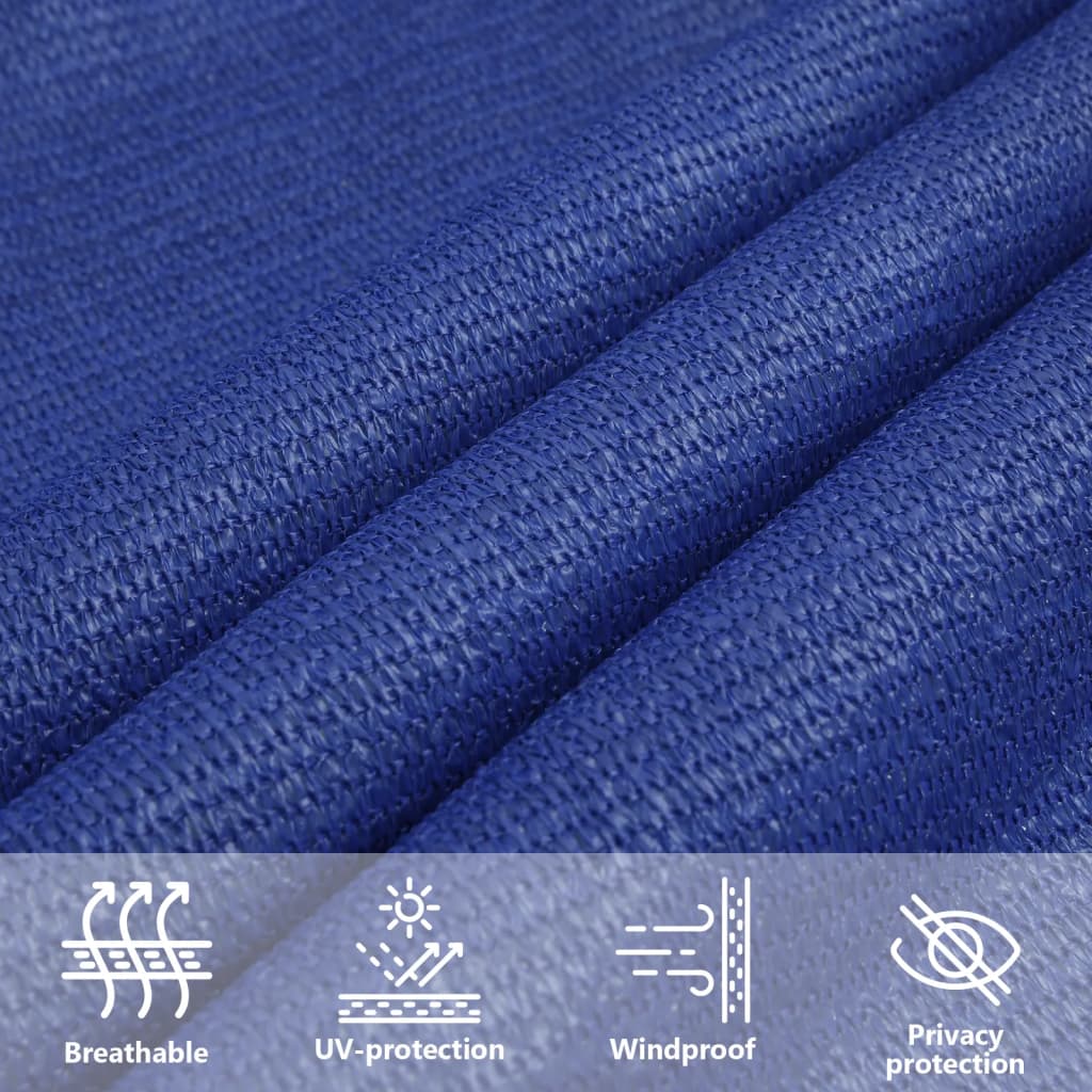 Sonnensegel 160 g/m² Blau 3x3x3 m HDPE