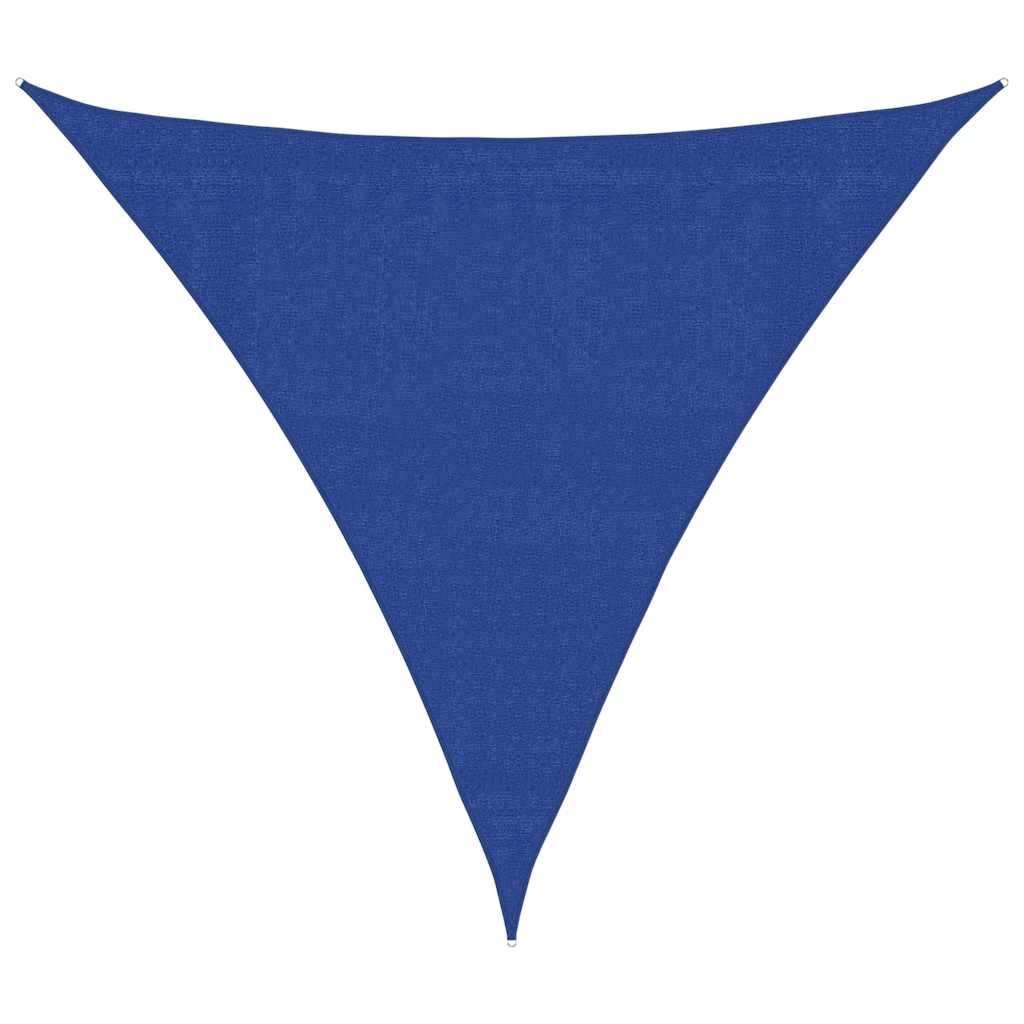 Sonnensegel 160 g/m² Dreieckig Blau 3,6x3,6x3,6 m HDPE