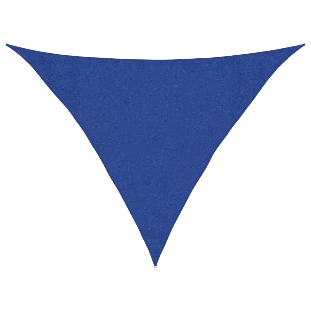 Sonnensegel 160 g/m² Blau 3,5x3,5x4,9 m HDPE