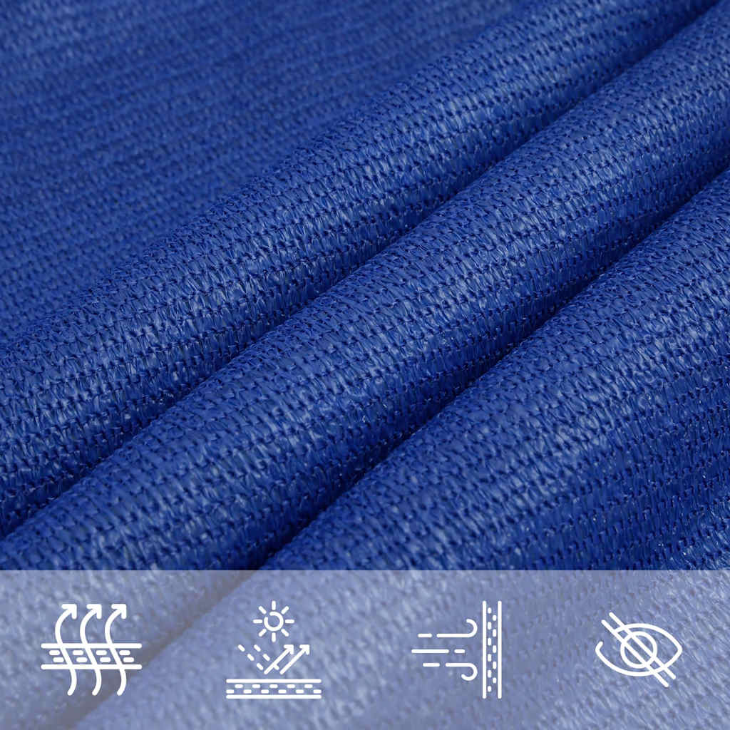 Sonnensegel 160 g/m² Dreieckig Blau 4,5x4,5x4,5 m HDPE