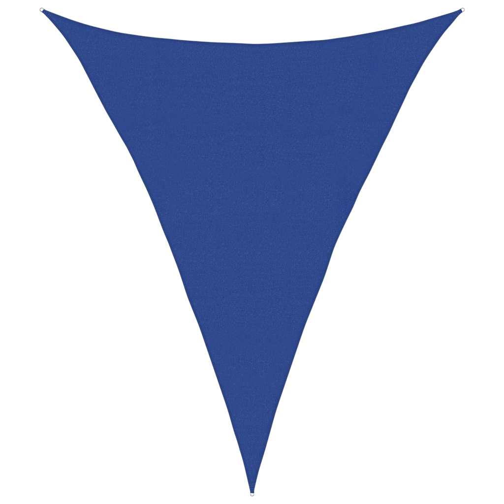 Sonnensegel 160 g/m² Dreieckig Blau 4x5x5 m HDPE