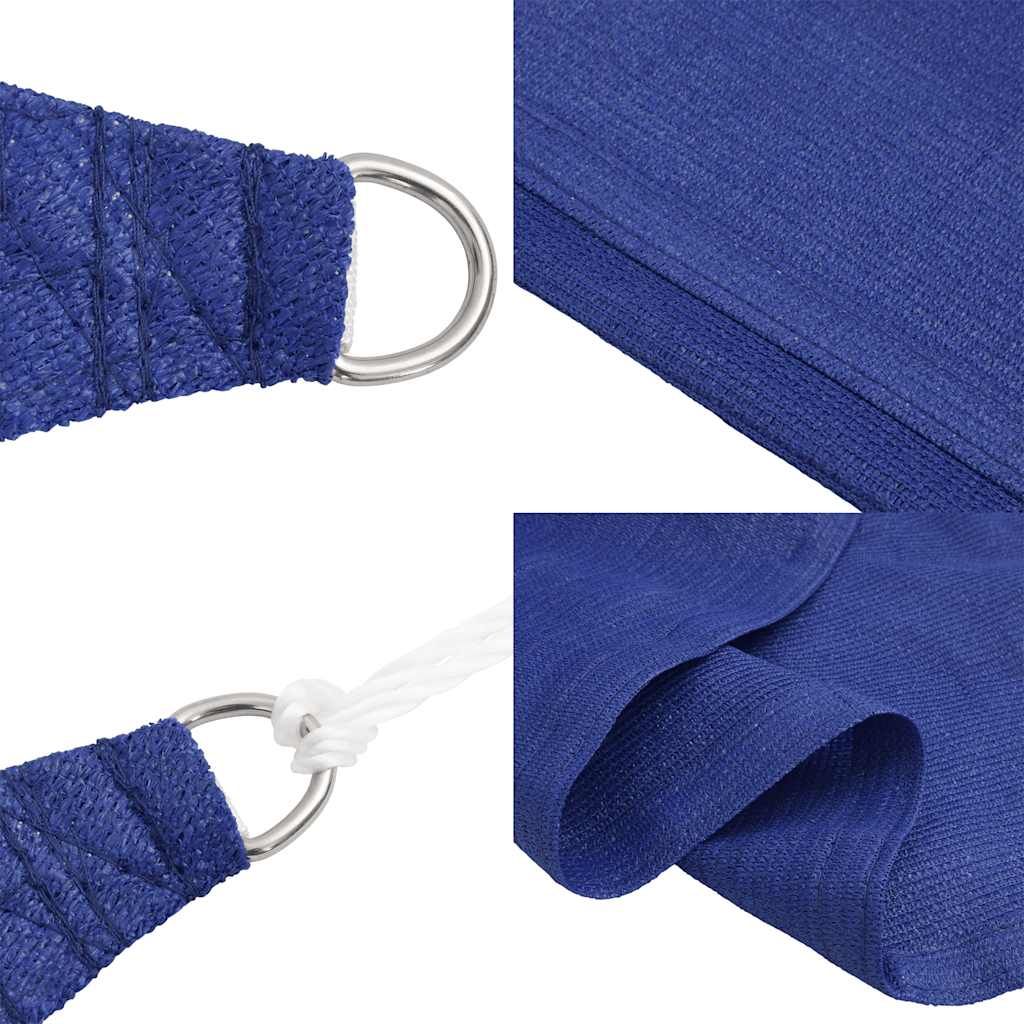 Sonnensegel 160 g/m² Dreieckig Blau 6x6x6 m HDPE