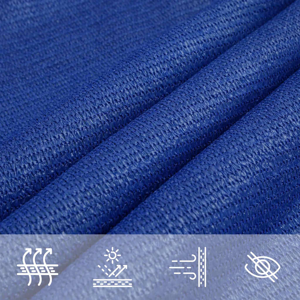 Sonnensegel 160 g/m² Trapezform Blau 3/4x3 m HDPE