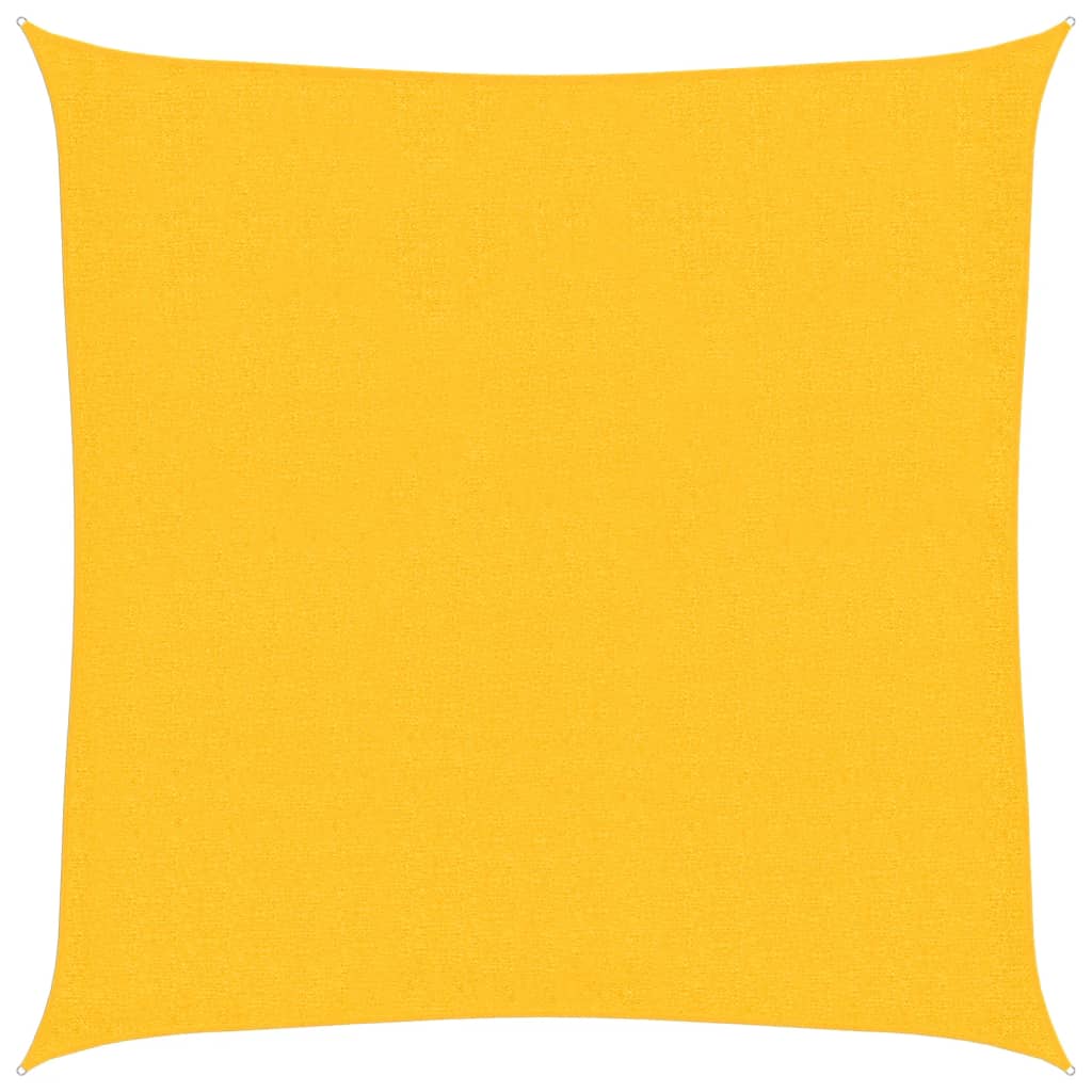 Sonnensegel 160 g/m² Gelb 3,6x3,6 m HDPE