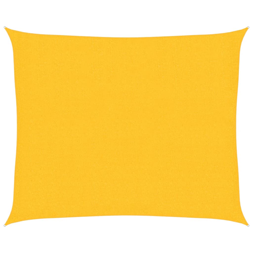 Sonnensegel 160 g/m² Gelb 2,5x3 m HDPE