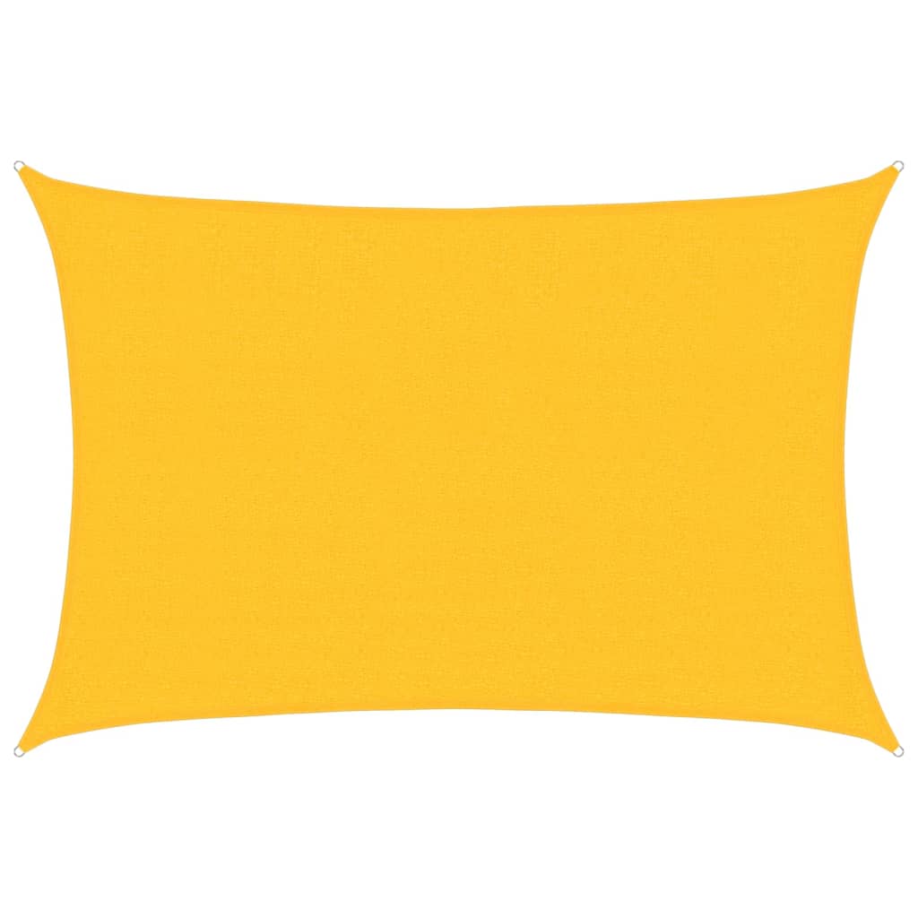 Sonnensegel 160 g/m² Gelb 2,5x3,5 m HDPE