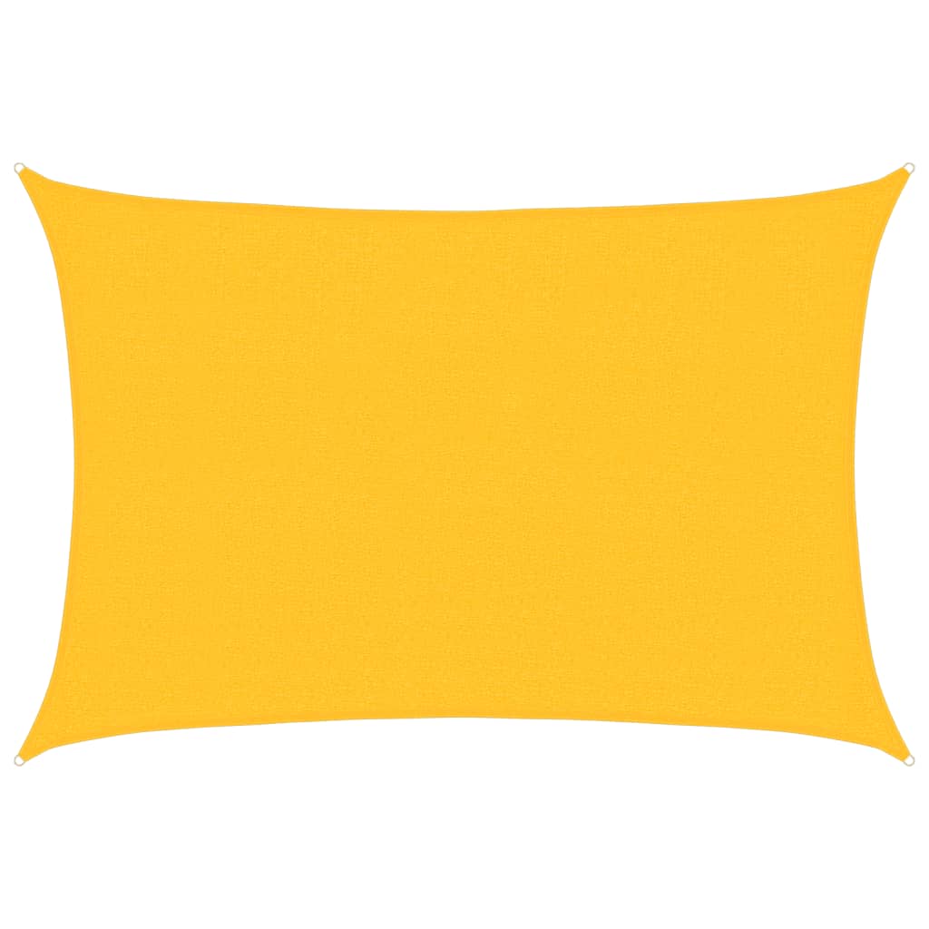 Sonnensegel 160 g/m² Gelb 2,5x4 m HDPE