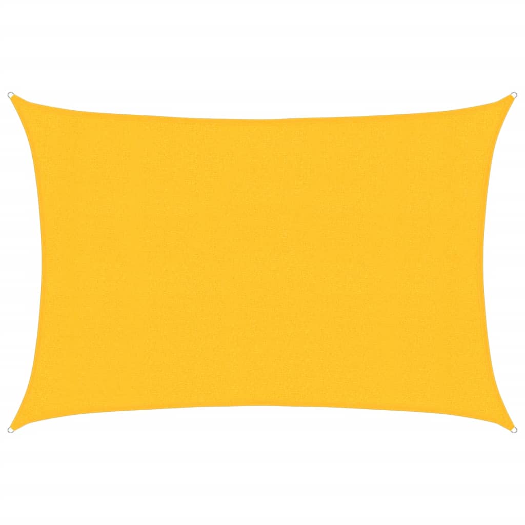 Sonnensegel 160 g/m² Gelb 3x4 m HDPE
