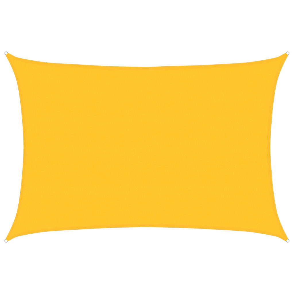 Sonnensegel 160 g/m² Rechteckig Gelb 5x6 m HDPE