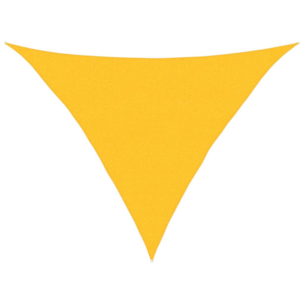 Sonnensegel 160 g/m² Dreieckig Gelb 2,5x2,5x3,5 m HDPE