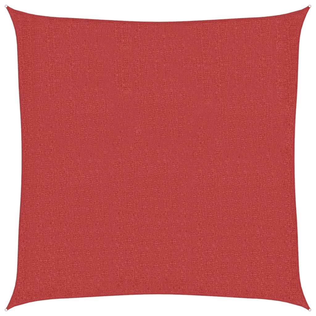 Sonnensegel 160 g/m² Rot 3x3 m HDPE