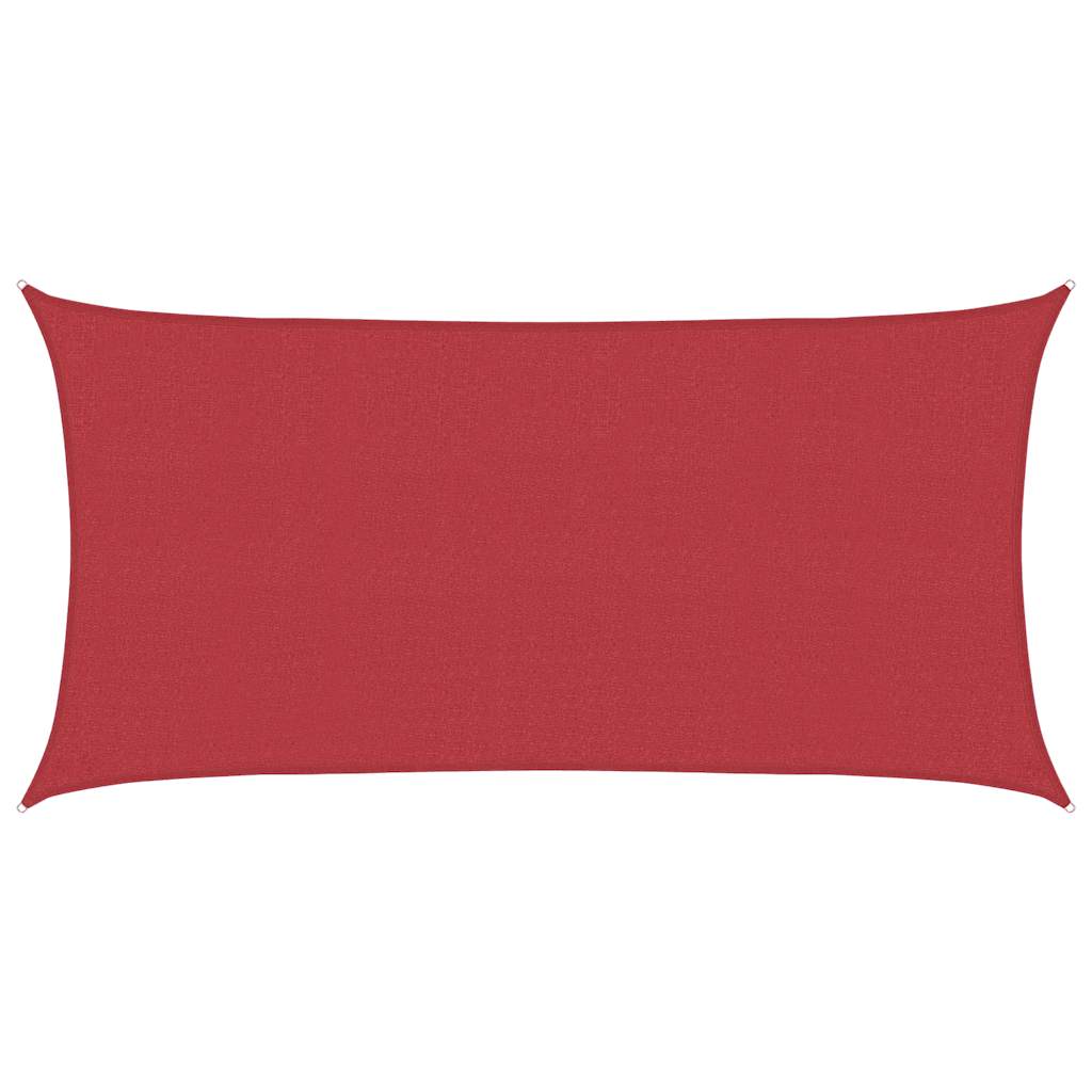 Sonnensegel 160 g/m² Rot 2x3,5 m HDPE