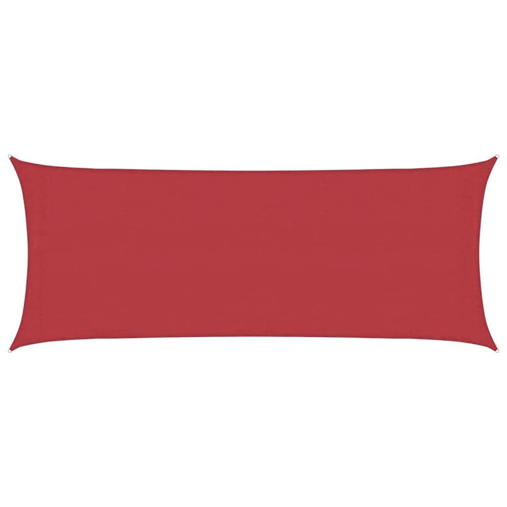 Sonnensegel 160 g/m² Rot 2x5 m HDPE