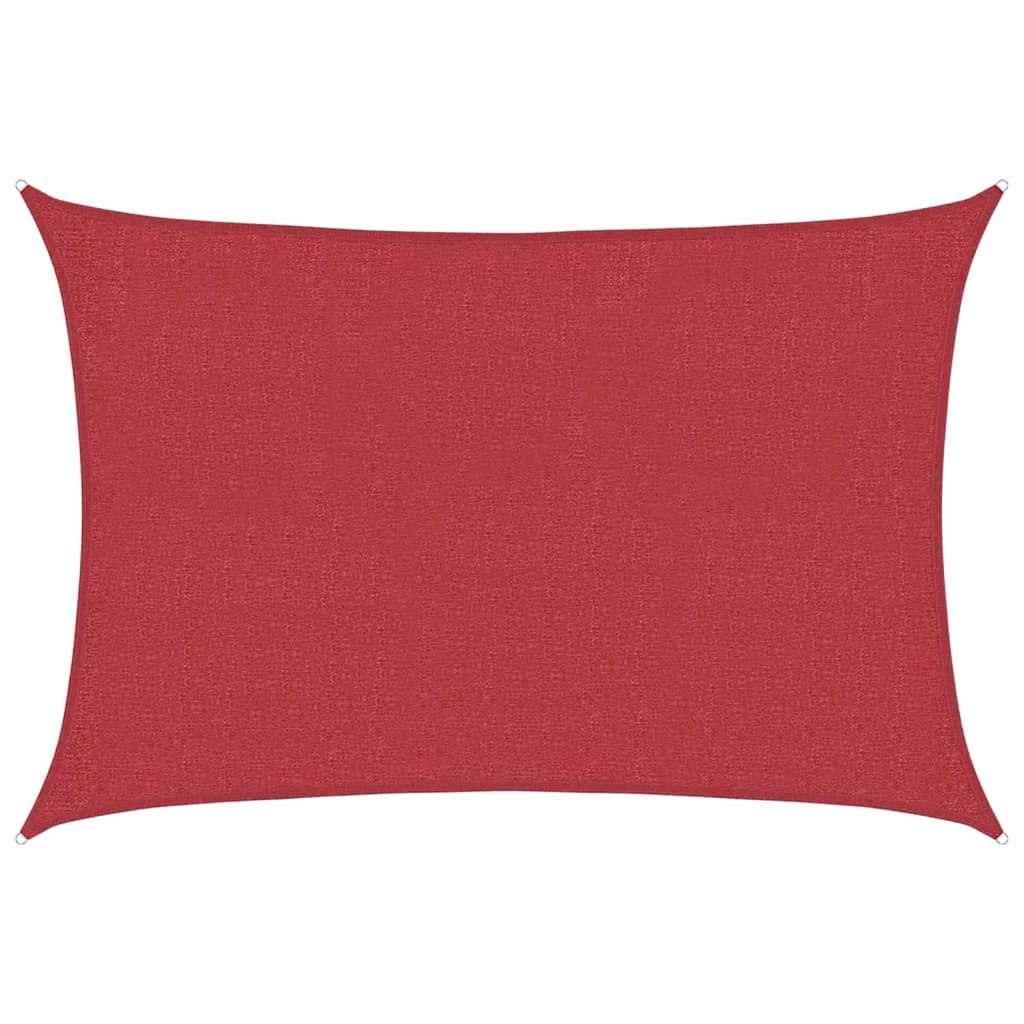 Sonnensegel 160 g/m² Rot 2,5x3,5 m HDPE