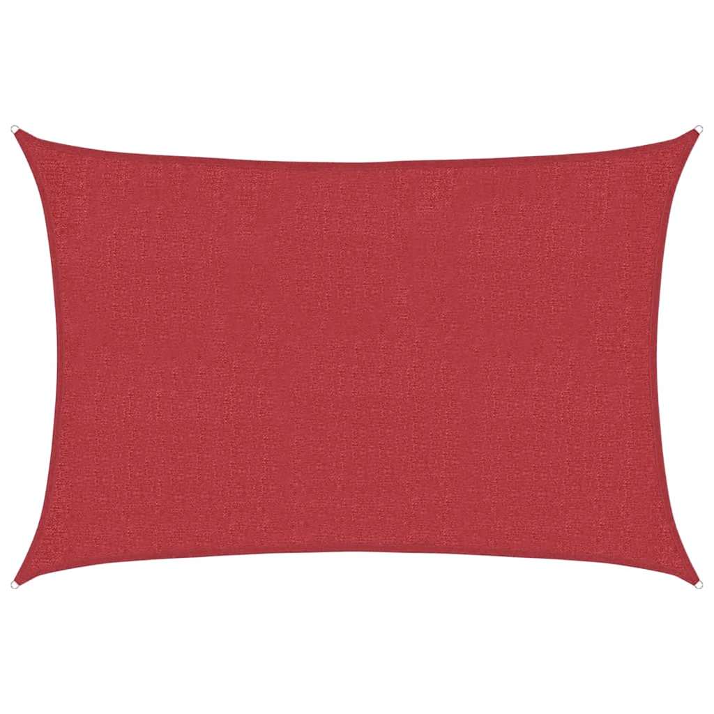 Sonnensegel 160 g/m² Rot 3x4 m HDPE