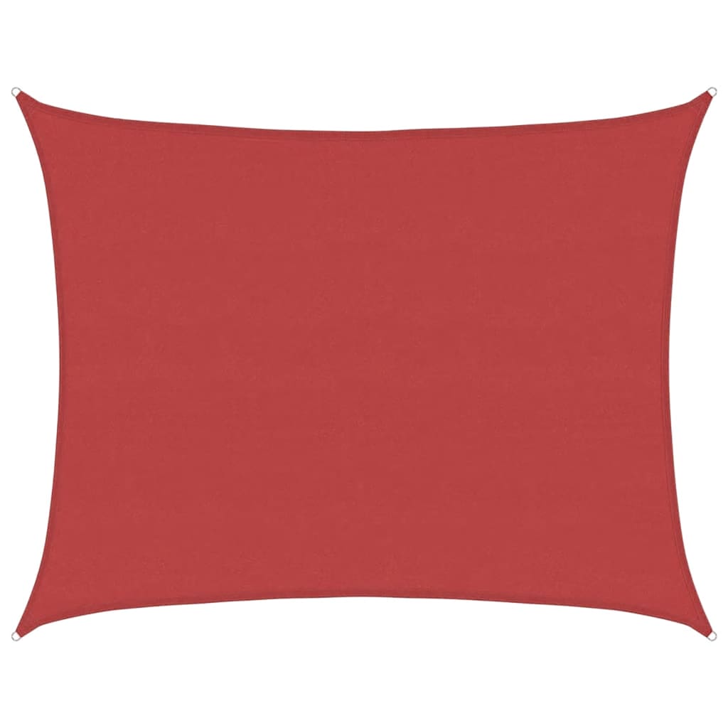 Sonnensegel 160 g/m² Rot 6x7 m HDPE
