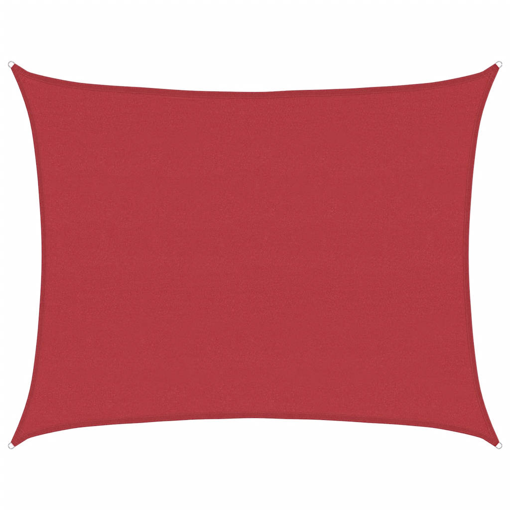 Sonnensegel 160 g/m² Rot 6x8 m HDPE