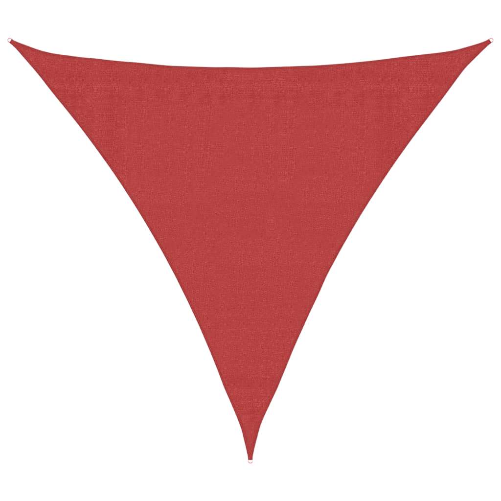 Sonnensegel 160 g/m² Rot 3x3x3 m HDPE