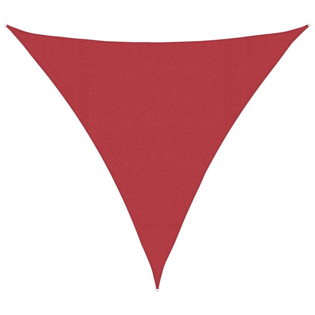 Sonnensegel 160 g/m² Rot 4,5x4,5x4,5 m HDPE