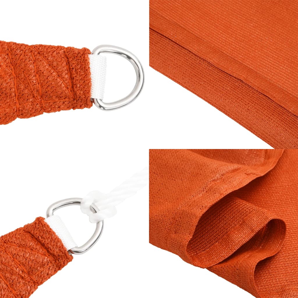 Sonnensegel 160 g/m² Orange 2x4 m HDPE