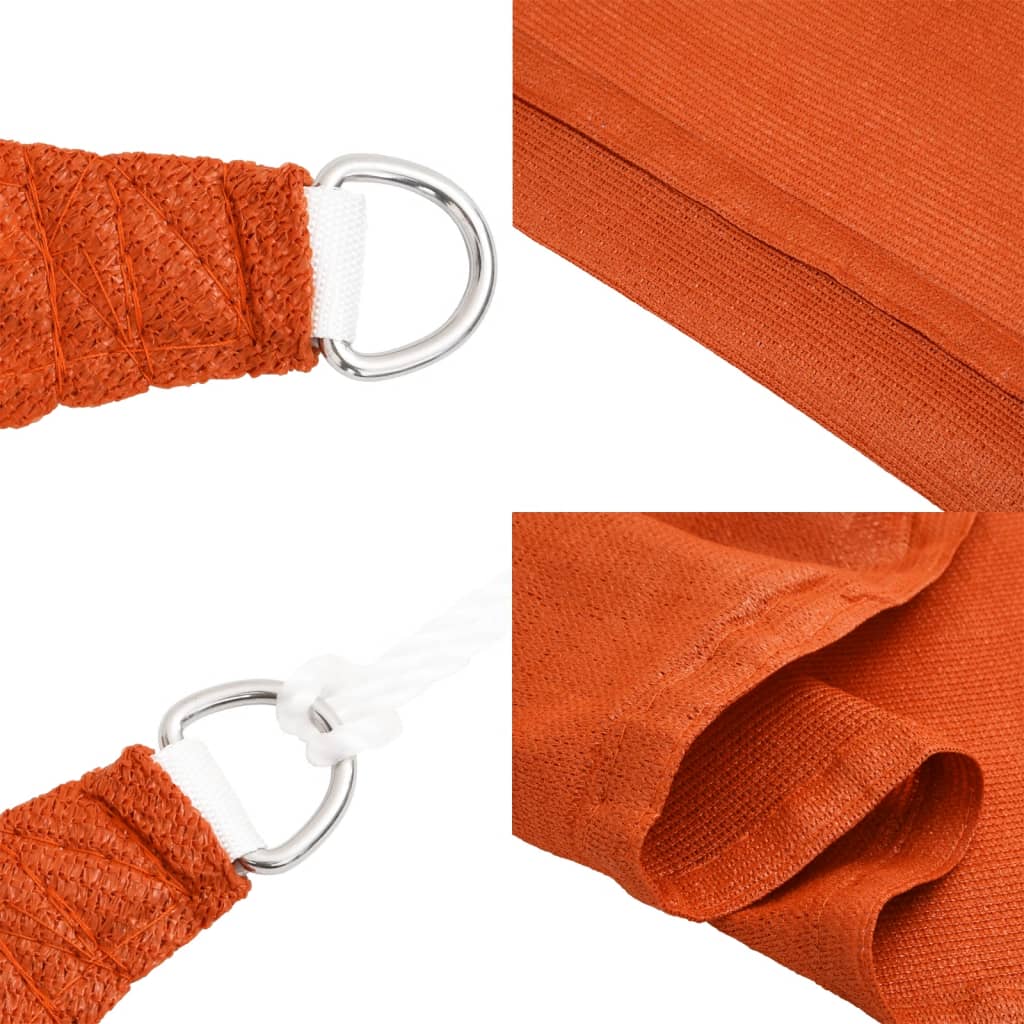 Sonnensegel 160 g/m² Orange 3,5x5 m HDPE