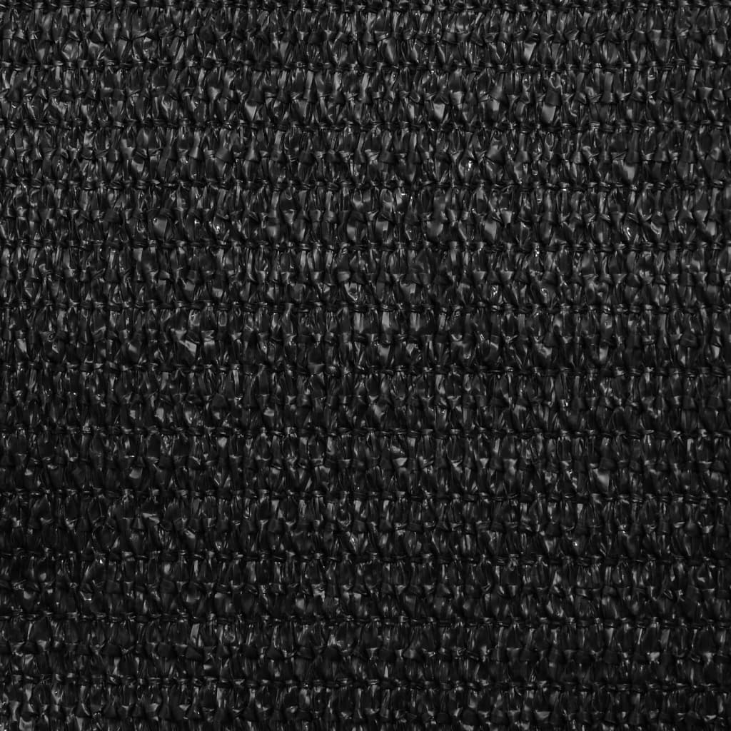 Sonnensegel 160 g/m² Schwarz 2,5x3 m HDPE