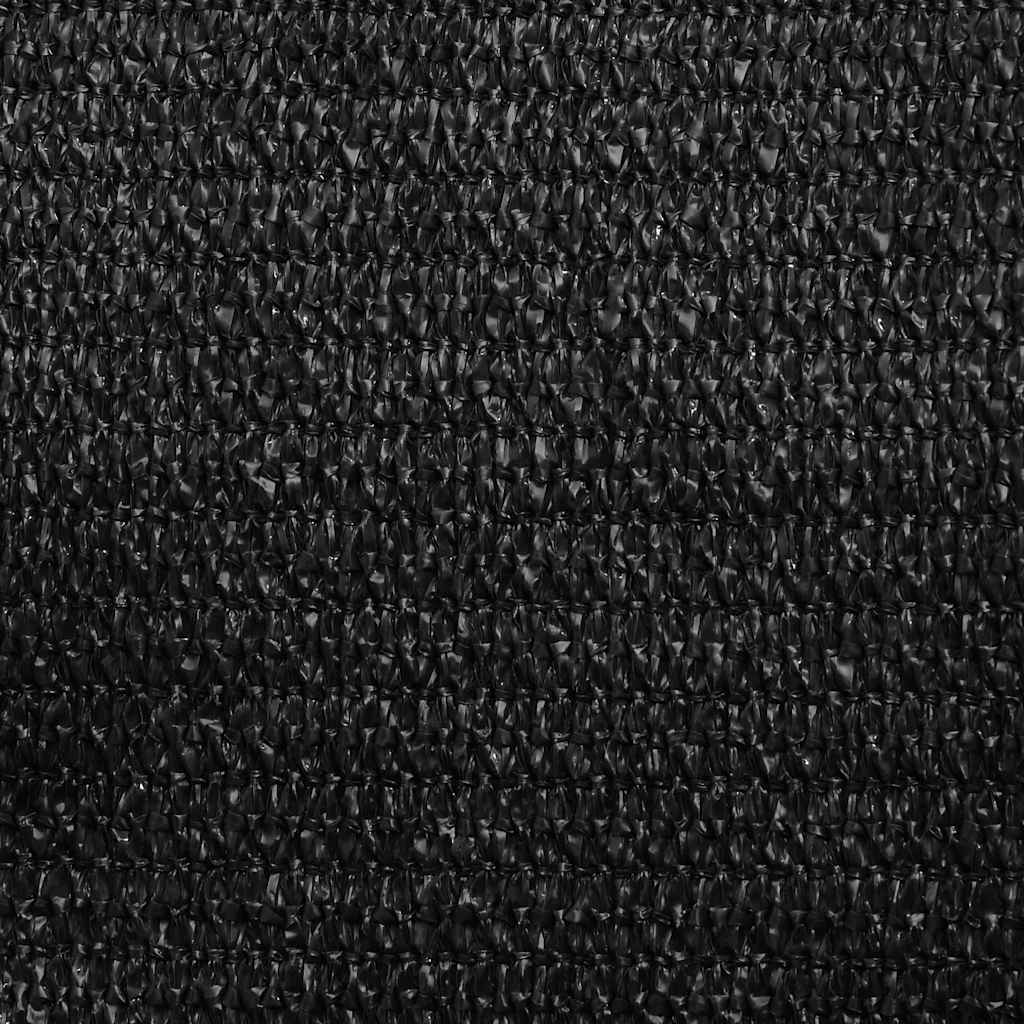 Sonnensegel 160 g/m² Dreieckig Schwarz 3x4x4 m HDPE