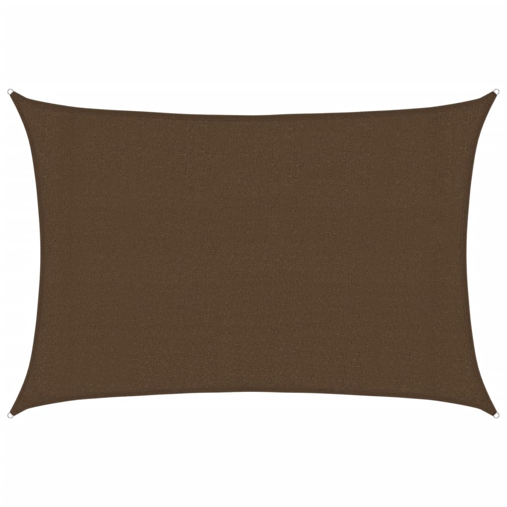 Sonnensegel 160 g/m² Braun 3x5 m HDPE
