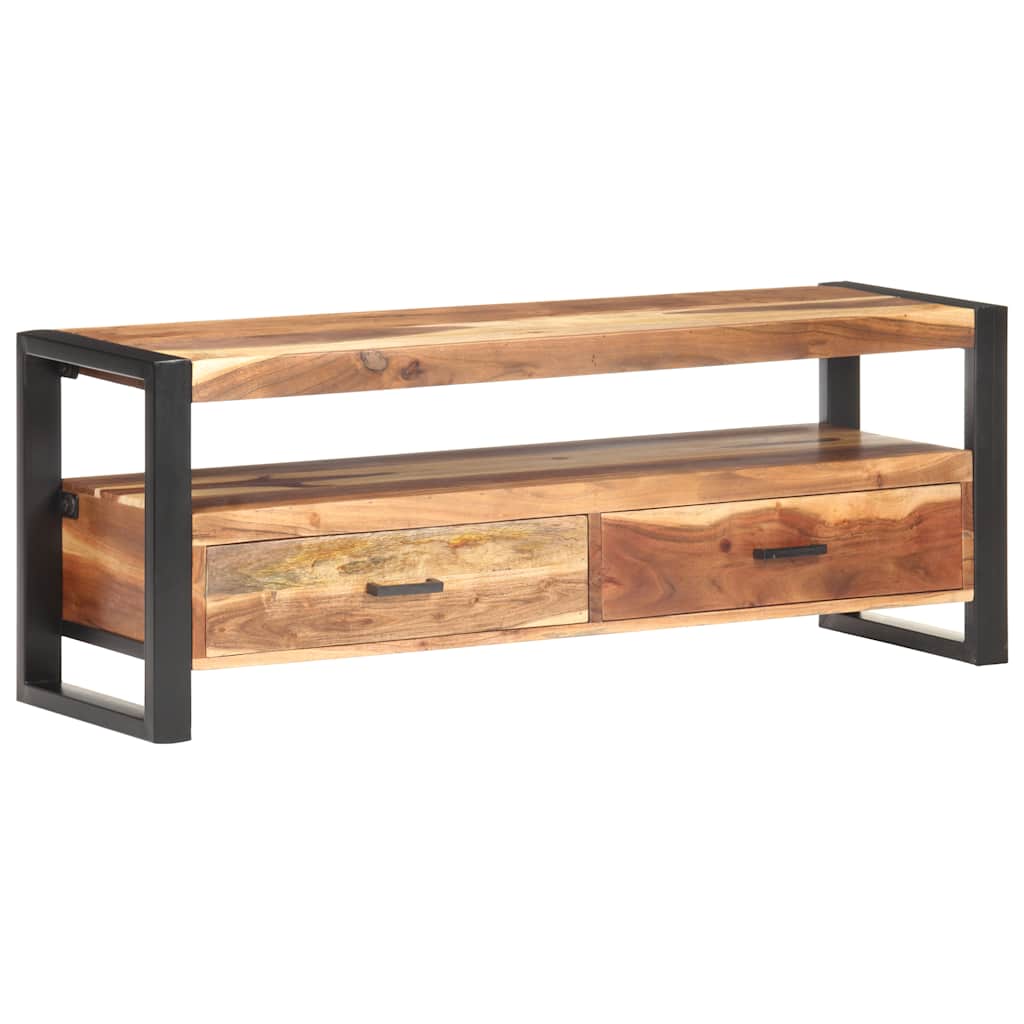 TV-Schrank 120x35x45 cm Massivholz Honigfarben
